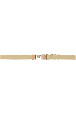 Prada Sand Fabric Belt