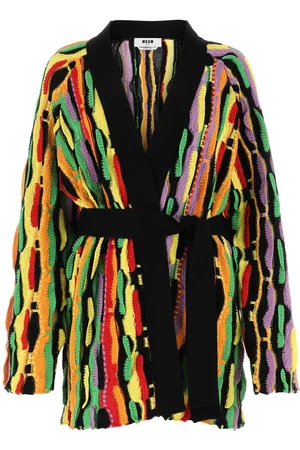 Msgm Multicolor Cotton Cardigan
