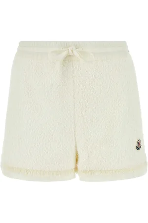 Moncler Ivory Tweed Shorts
