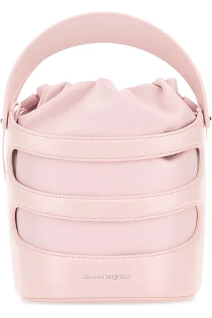 Alexander McQueen Pastel Pink Leather The Rise Bucket Bag