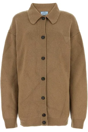 Prada Biscuit Cashmere Cardigan