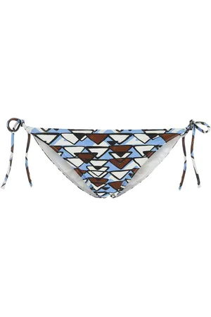 Prada Printed Stretch Nylon Bikini Bottom