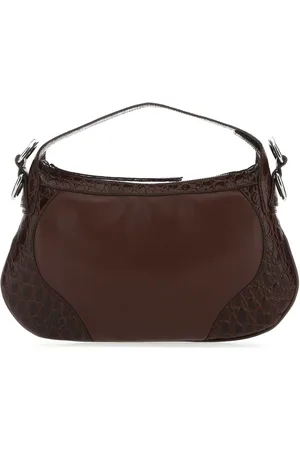 By Far Brown Leather Yana Handbag