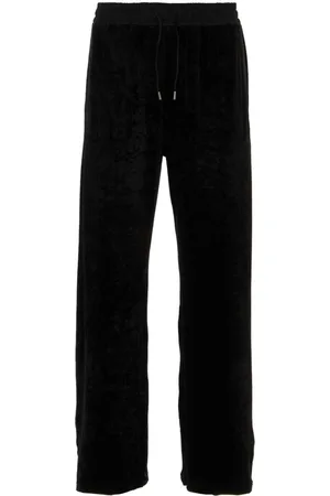 Saint Laurent Black Stretch Chenille Joggers