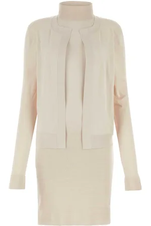 Fendi Light Pink Stretch Silk Blend Mini Dress