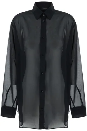 The Andamane Shirt With Buttons In Stretch Silk Woman