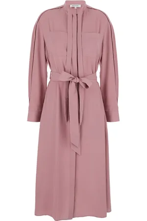 Maison Kitsuné Long Chemisier Dress In Techno Fabric Woman