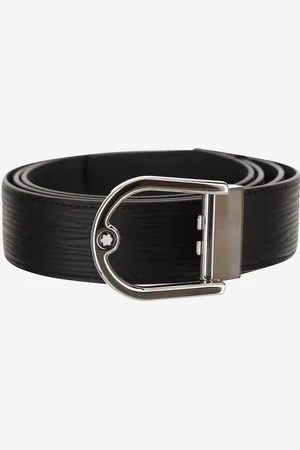 Montblanc 35 Mm Belt With Reversible Horseshoe Buckle