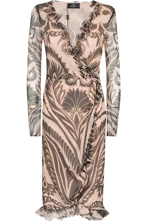 Etro Ruffle Trimmed Printed Dress