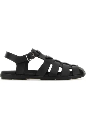 Prada Black Rubber Sandals