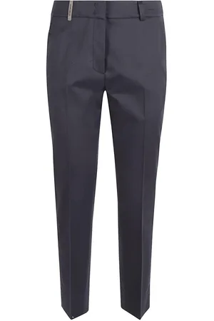 PESERICO SIGN Mid-rise Stretched Tailored Trousers
