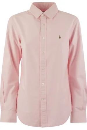 Ralph Lauren Logo Detail Round Hem Plain Shirt