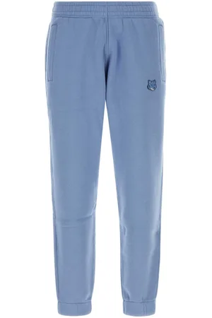 Maison Kitsuné Cerulean Blue Cotton Joggers