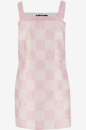 VERSACE Silk Blend Duchesse Mini Dress