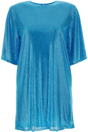 GIUSEPPE DI MORABITO Embellished Mesh T-shirt Dress