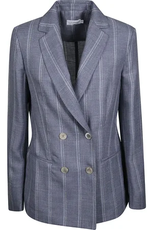 BARBA Double-breasted Striped Blazer