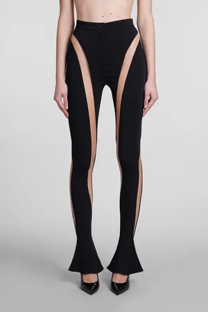 MUGLER Mesh Insert Leggings