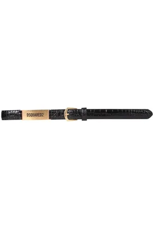 Dsquared2 Logo Plaque Embossed Belt