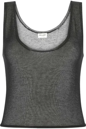 Saint Laurent Black Modal Blend Top