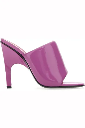 The Attico Purple Eco Varnish Rem Mules