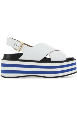 Marni White Leather Sandals