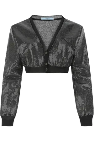 Prada Black Sequins Cardigan