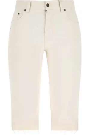 Saint Laurent Sand Denim Bermuda Shorts