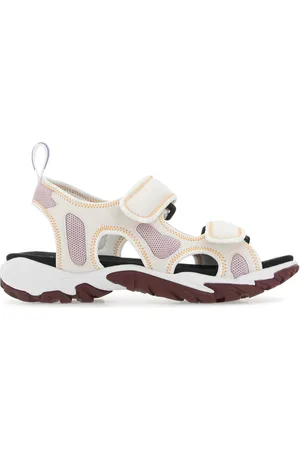 Alexander McQueen Multicolor Fabric S10 Striae Sandals