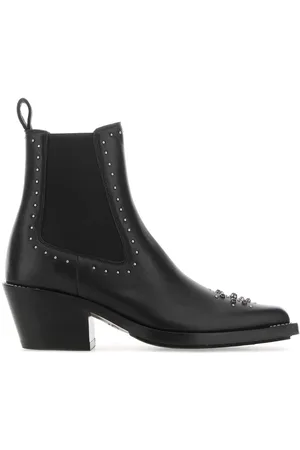 Chloé Black Leather Nellie Ankle Boots