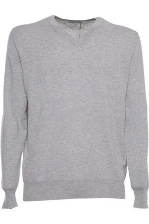 BALLANTYNE Gray Mens Pullover