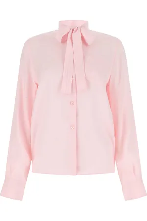 Prada Pastel Pink Crepe Shirt