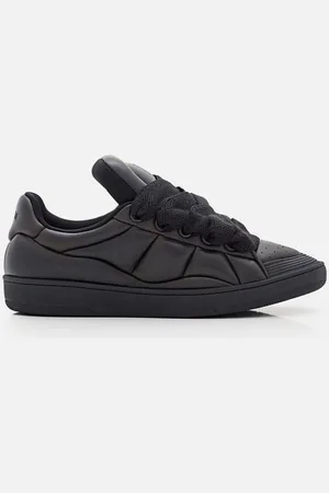 Lanvin Curb Xl Low-top Leather Sneakers