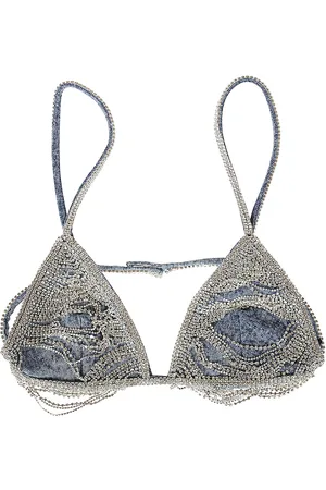 Retrofete Crystal Embellished Bra