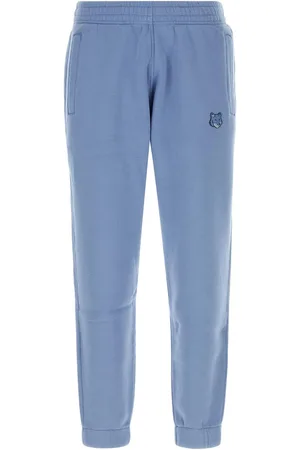 Maison Kitsuné Cerulean Blue Cotton Joggers