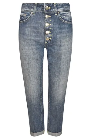 Dondup Buttoned Cropped Jeans