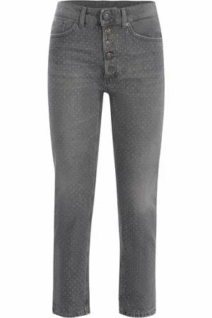 Dondup Cropped Dotted Jeans