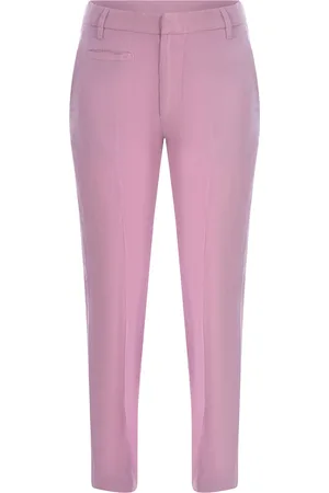 Dondup Trousers ariel 27inches Made Of Linen Blend