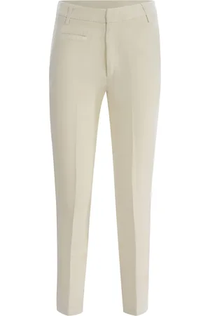 Dondup Trousers ariel 27inches Made Of Linen Blend