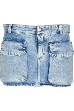 Icon Denim Multi-pocket Denim Skirt