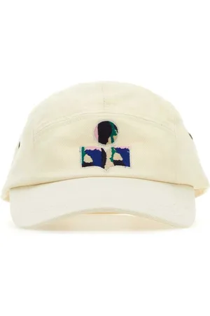 Isabel Marant Ivory Cotton Tedji Baseball Cap