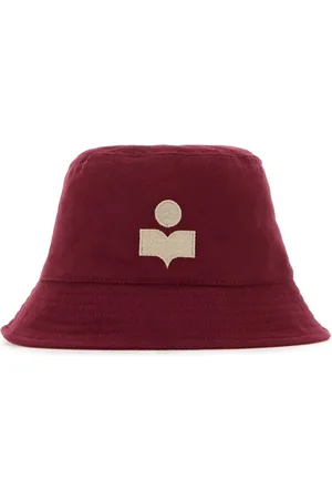 Isabel Marant Burgundy Cotton Haley Bucket Hat