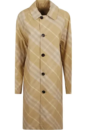 Burberry Check Print Long Coat