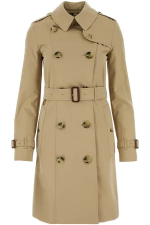 Burberry Beige Gabardine Heritage Chelsea Trench Coat