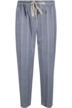 BARBA Stripe Lace Trousers