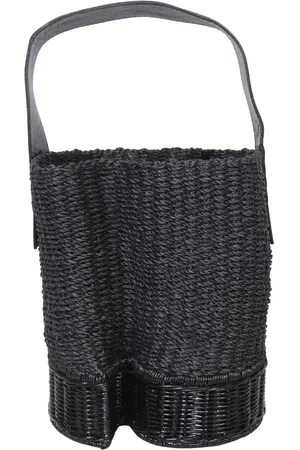 SACAI Raffia Bucket Bag
