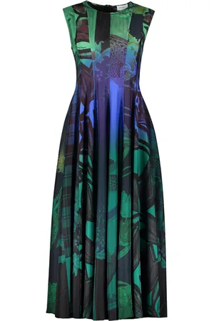 Salvatore Ferragamo Printed Silk Dress