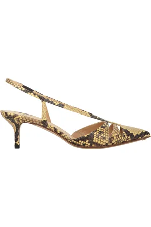 Francesco Russo Leather Slingback Pumps