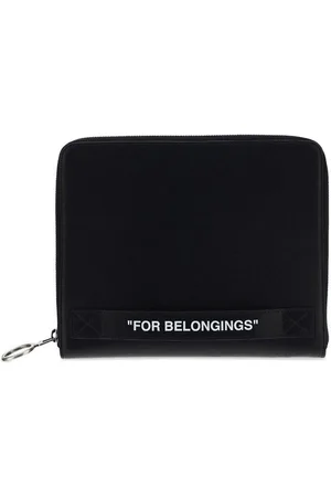 OFF-WHITE Quote Printed Zip-up Wallet