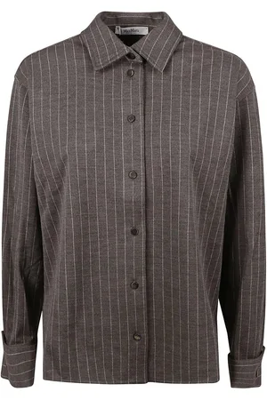 Max Mara Striped Long-sleeved Shirt