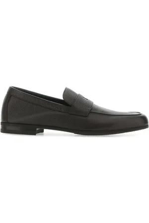 JOHN LOBB Chocolate Leather Thorne Loafers